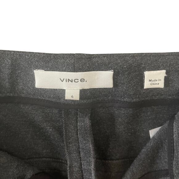 Vince Ponte Skinny Leg Pants Women 6 Grey Classic Basic Casual Everyday Normcore - Picture 4 of 10